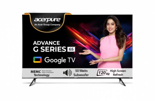 65 дюймов, QLED, 120 Гц, Dolby Vision и встроенный сабвуферы от Acer — за $635. Представлены телевизоры Acerpure Advance G Series QLED