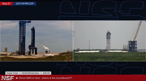 У SpaceX снова что-то пошло не так? Космический корабль Starship S37 привезли на огневые испытания и заправили топливом, но на этом всё и закончилось