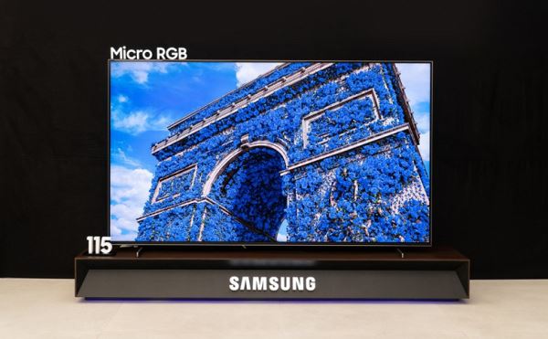 Samsung представила первый в мире 115-дюймовый телевизор Micro RGB TV: 144 Гц, ИИ, 7 лет обновлений и 70 Вт встроенного звука